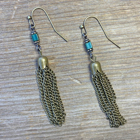 Cool Water Jewelry - Timberline Swingy Tassel Earrings