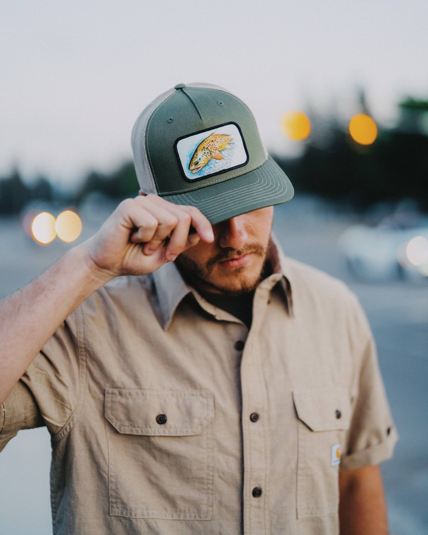 The Montana Scene - Hat - Fish Trucker Olive