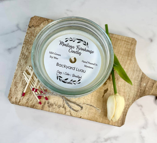 Montana Farmhouse Candles - CLEAR Hobnail Jar 24oz