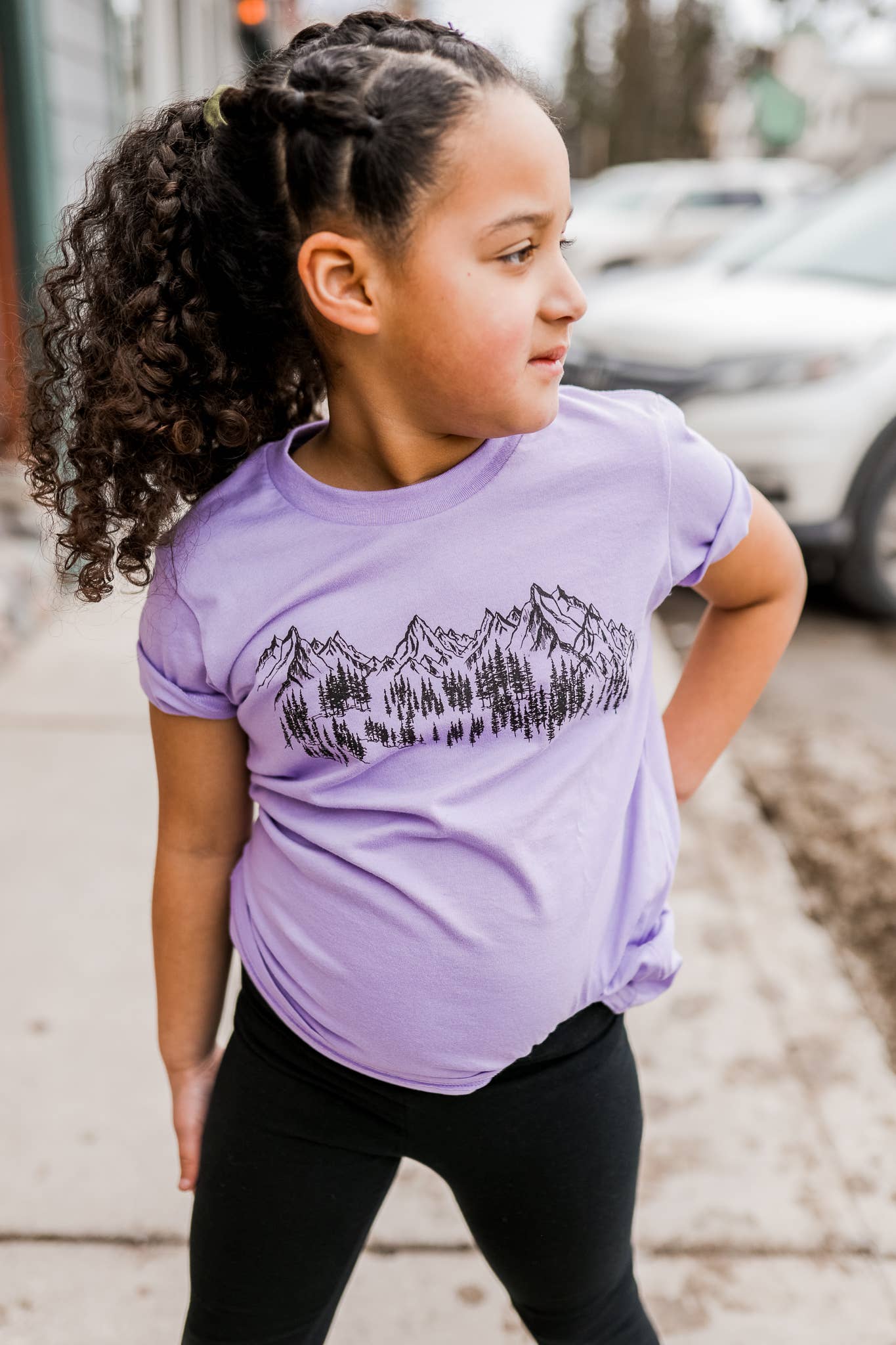 The Montana Scene - Kids Tee - Sketch - Lavender