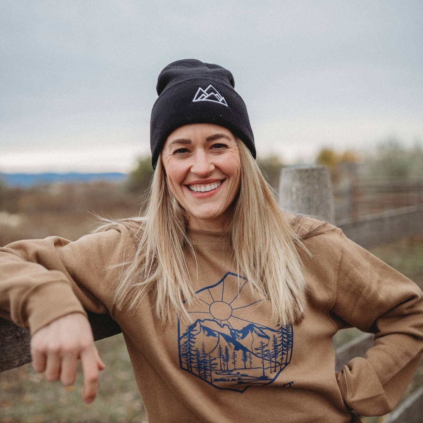 Made of Mountains - Adult Crew - Calowahcan Brown