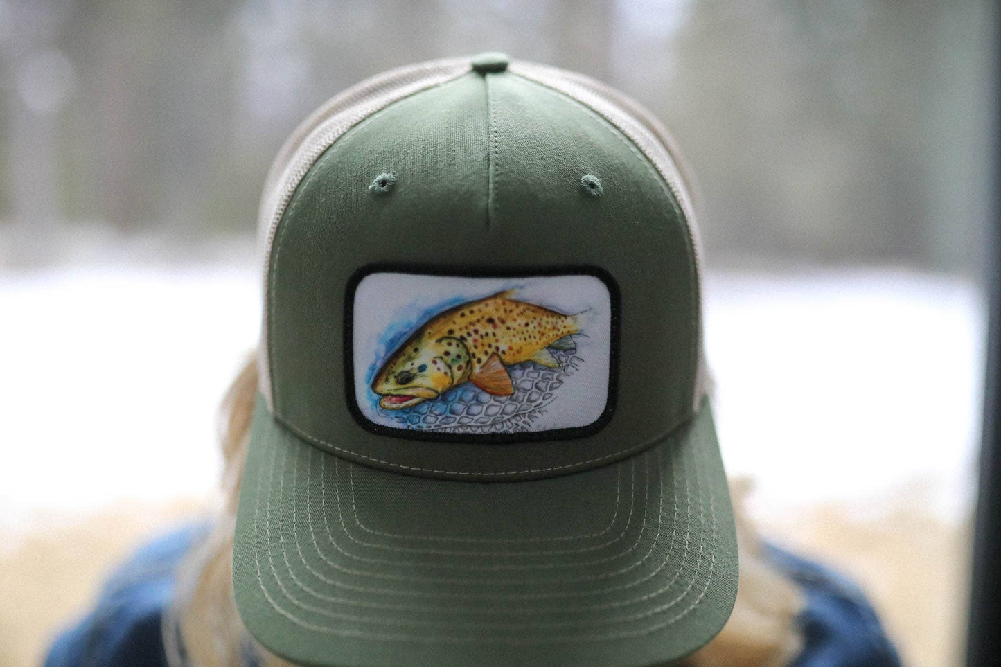 The Montana Scene - Hat - Fish Trucker Olive